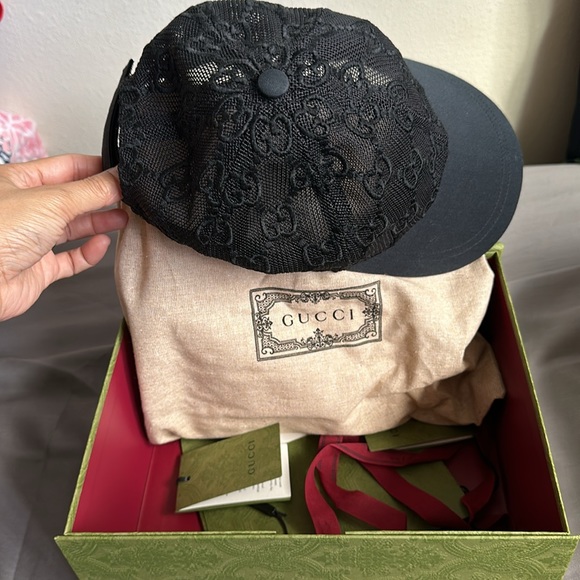 Gucci Mesh Embroidered Hat - Picture 9 of 11